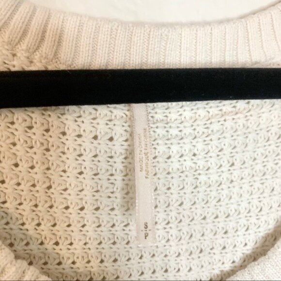 Free people cold shoulder sweater knit long sleeve small cream boho - Picture 9 of 13